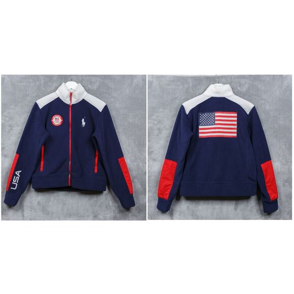 RALPH LAUREN Team USA Olympic Opening Ceremony Fleece Jacket 2022 NWOT $498 Sz S - Picture 1 of 11